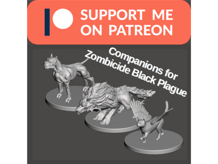 companions zombicide black plague udos3dworld 3d print model - Mito3D