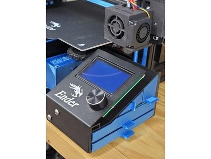 ender idex lcd relocation storage cavemanbodeez 3d print model - Mito3D