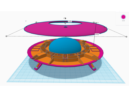 navicella spaziale v2 docmyer 3d print model - Mito3D