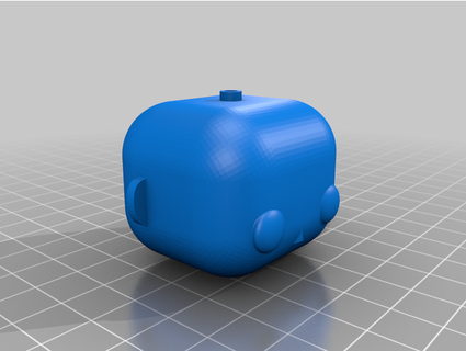 funko pop style lego minifig compatible head myronmcm 3d print model - Mito3D