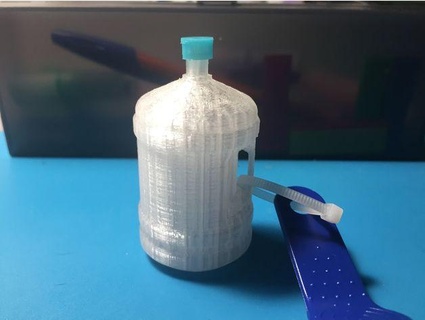 5 gallon l'eau bouteille 1 échelle conception 3d print model - Mito3D