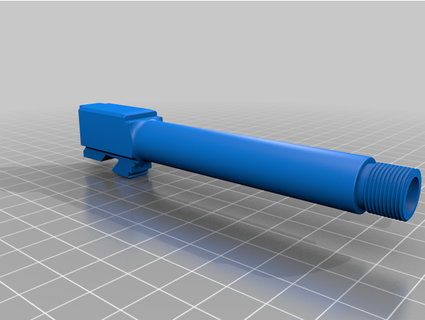 glock 17 gen 3 barril mre420 3d print model - Mito3D