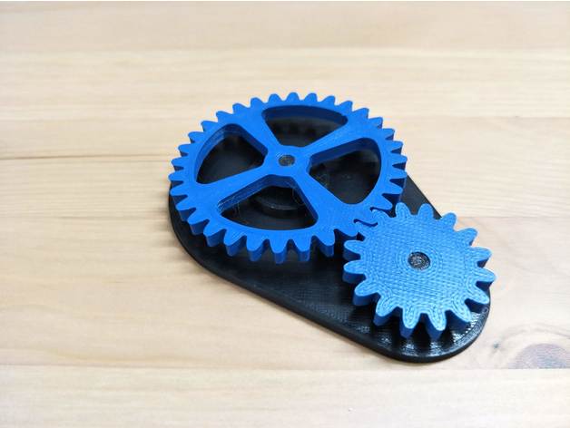 fidget spinning gears bspoel 3D print model - Mito3D