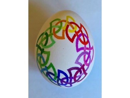 Eggbot arco Iris círculo 18 cores fautzmakes 3d print model - Mito3D