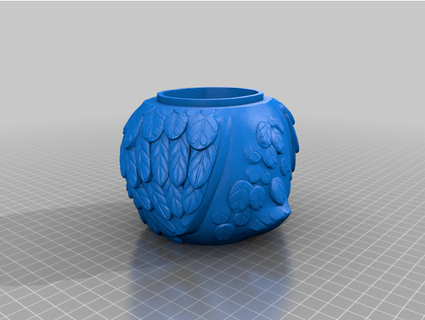 multi coloured owl jar - fixed overhangs micahjj 3d print model - Mito3D