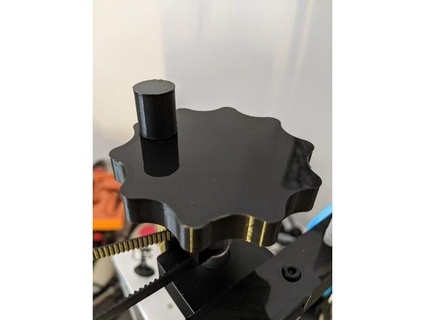 improved turnwheel existing z-axis knob creappie 3d print model - Mito3D