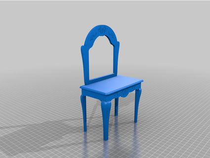 mueble tocador provenzal sofia-li 3d print model - Mito3D