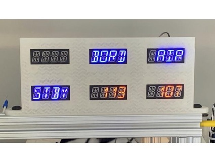 8020 mount six sparkfun alphanumeric displays notlikealeafonthewind 3d print model - Mito3D