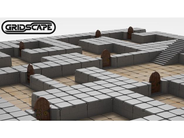 griglia prigione terreno base File 3D print model - Mito3D