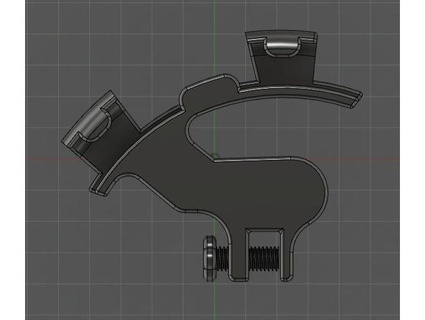 manguera soporte fijación tornillo paraca zapanx 3d print model - Mito3D