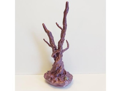 twin tree sculpture ivibrant 3d print model - Mito3D