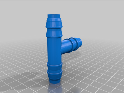 tropfen Bewässerung System Splitter Tee Basic 3d print model - Mito3D