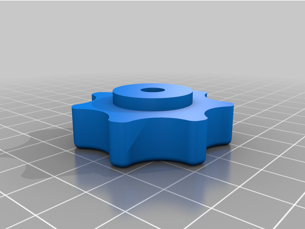 pomello esadecimale Noce bhsb 3D print model - Mito3D