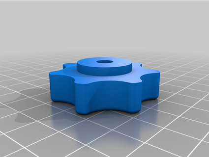 botão hex noz bhskb 3d print model - Mito3D