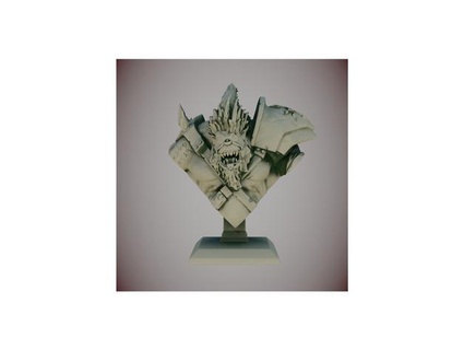 bruto monstruo busto troll domestico 3dmaker 3d print model - Mito3D