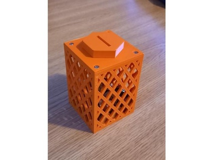 piggy bank spare change box beda 3d print model - Mito3D