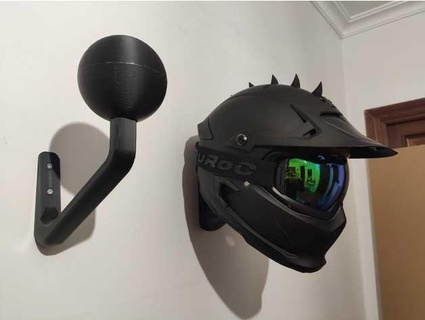 capacete cabide exibilorenzo 3d print model - Mito3D