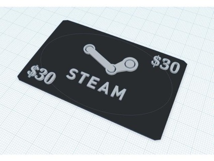 steam gift card placeholder scipio164 3d print model - Mito3D