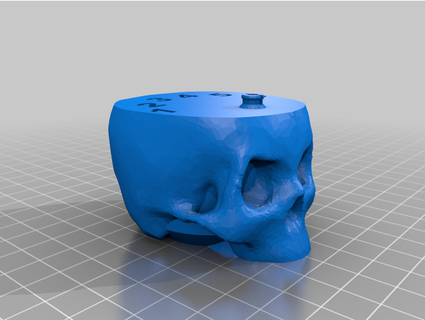 gaslands - skull gear phase indicator sablebadger 3d print model - Mito3D