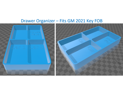 key fob drawer organizer tray - fits gm maybe others loadmaster1 3d print model - Mito3D