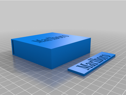 marlboro cigarette box alikiriktir 3d print model - Mito3D