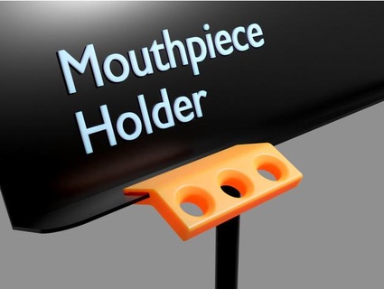 trumpet mouthpiece holder mysteriousmaker 3d print model - Mito3D