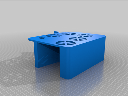 16 oz Halter Unterstützung blaue Spielkarte 3d print model - Mito3D