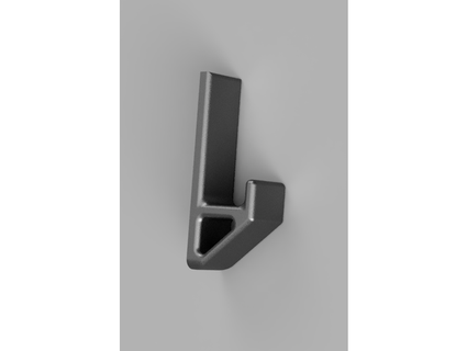 square wall hook slongfield 3d print model - Mito3D