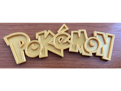 pokemon logo erol kayıt 3d print model - Mito3D