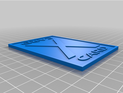 card impression lunaire 3d print model - Mito3D