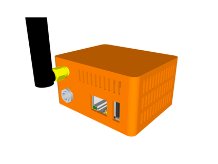 orange pi zero case usb expansion board fan zalophus 3d print model - Mito3D