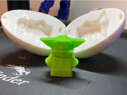 grogu - baby yoda surprise egg kenweeks 3d print model - Mito3D