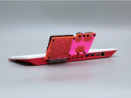 cyberdeck plate raspberry pi 400 adafruit 3d print model - Mito3D