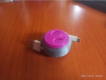 USB cabo bobina Estrela guerras rebelde dapoeksie2 3d print model - Mito3D