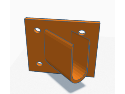 soutien tringle barre piquer 3d print model - Mito3D