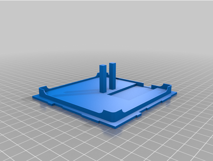 Minecraft Erz Lampe Base Unterseite Teller Adafruit Feder Herstellervida 3d print model - Mito3D