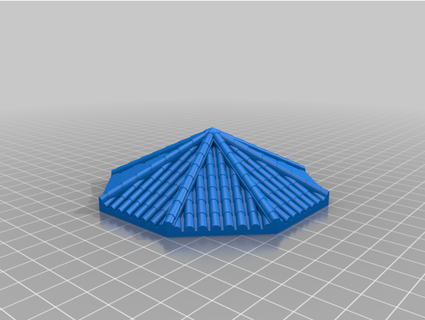 exin castillos tejados octogonales tejas guillermofp 3d print model - Mito3D
