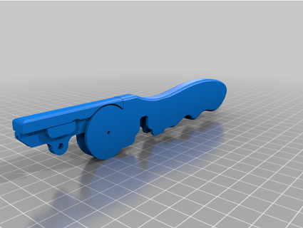 folding box cutter handle sonicavatar 3d print model - Mito3D