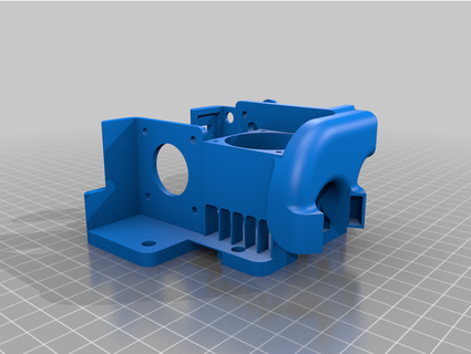 anycubic chiron direct conduire modification presque usine pièces extrudeuse v5 hotend 4010 ventilateur 5015 radial grzyk 3d print model - Mito3D