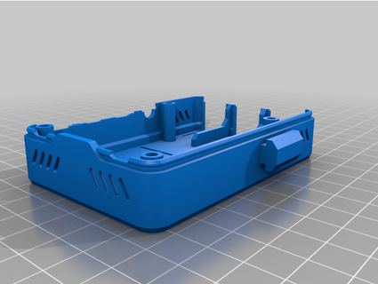 raspberry pi 4 case ender 3 rail mount - increased lid height justinz123 3d print model - Mito3D