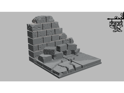cut stone ruiné murs devonjones 3d print model - Mito3D