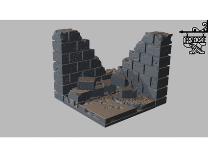 cut stone ruiniert Ecken Devonjones 3d print model - Mito3D