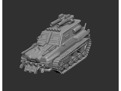 gaslands apocalypse series 3 renault tank racer rkxone 3d print model - Mito3D