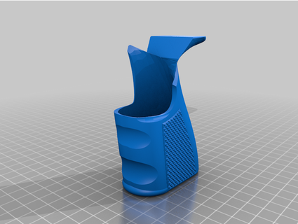 occhio ricerca 2 controller pistola grips tang remixare ketchup 3d print model - Mito3D