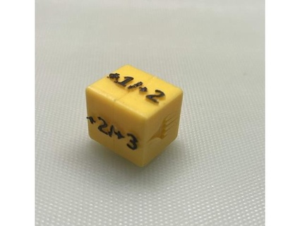 marker dice - twist garantiefall 3d print model - Mito3D