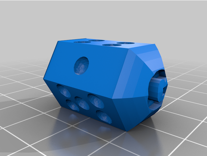 hex barrel dice 3dprintnewyork 3d print model - Mito3D