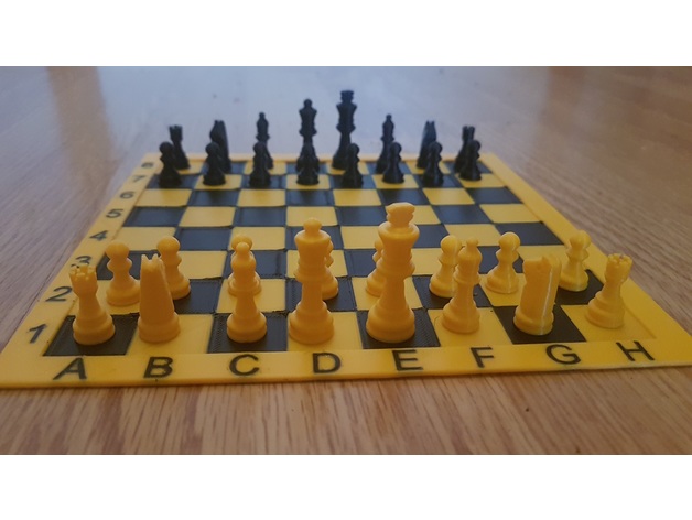 chess bord pieces arnt40 3D print model - Mito3D
