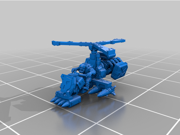 green dude helicopter thezomby  3D print model - Mito3D