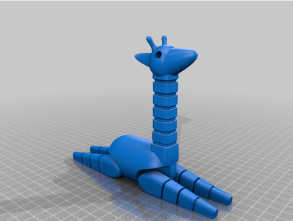 giraffe toy improved printability higglyblarg 3d print model - Mito3D