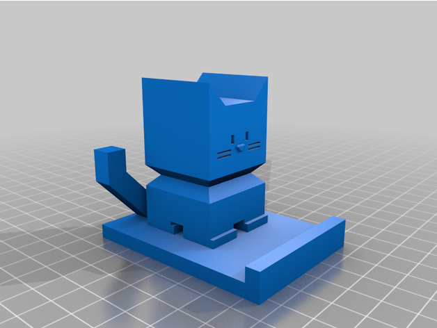 cali cat phone stand afonsocraposo 3D print model - Mito3D